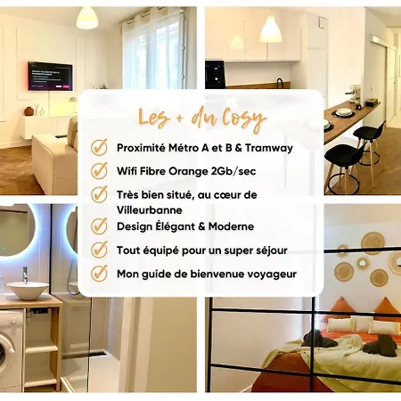 Διαμέρισμα Lyon Cosy - Climatise - T2 - Proche Parc Tete D'or *