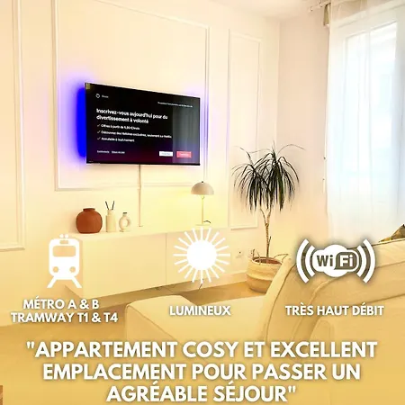 Lejlighed Lyon Cosy - Climatise - T2 - Proche Parc Tete D'or *